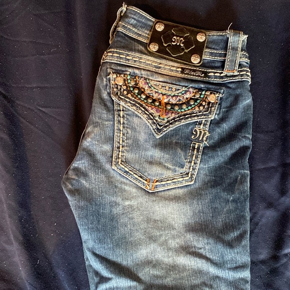 Miss Me Low Waisted Boot cut Jeans - Picture 1 of 4